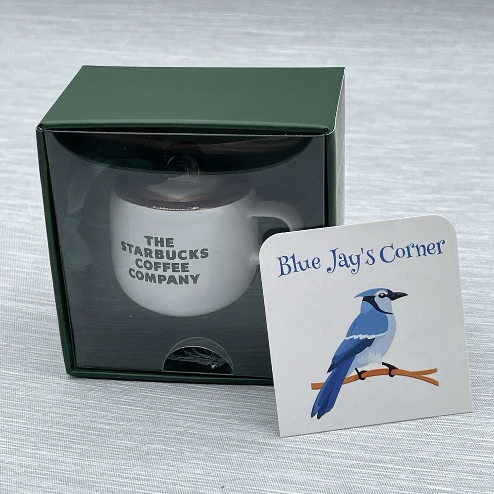 Starbucks Ornament Cup Latte Heart Art Gift Box Valentine Love USA‎ Release